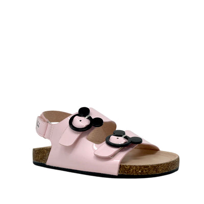 Sandalias Minnie para niña color rosado