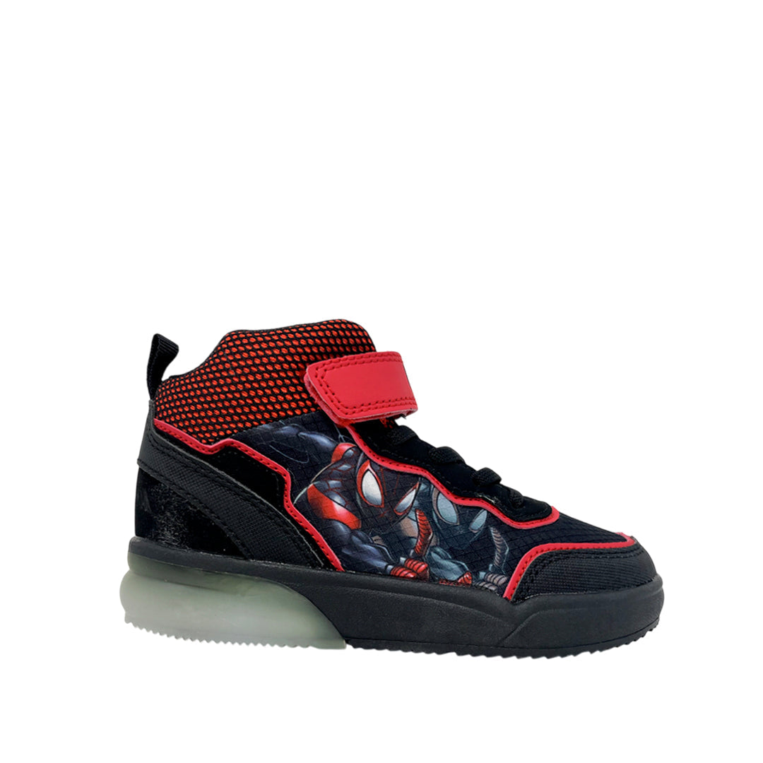 Sneakers tipo botín Spider para niño color negro