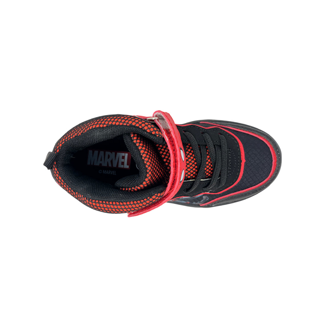Sneakers tipo botín Spider para niño color negro