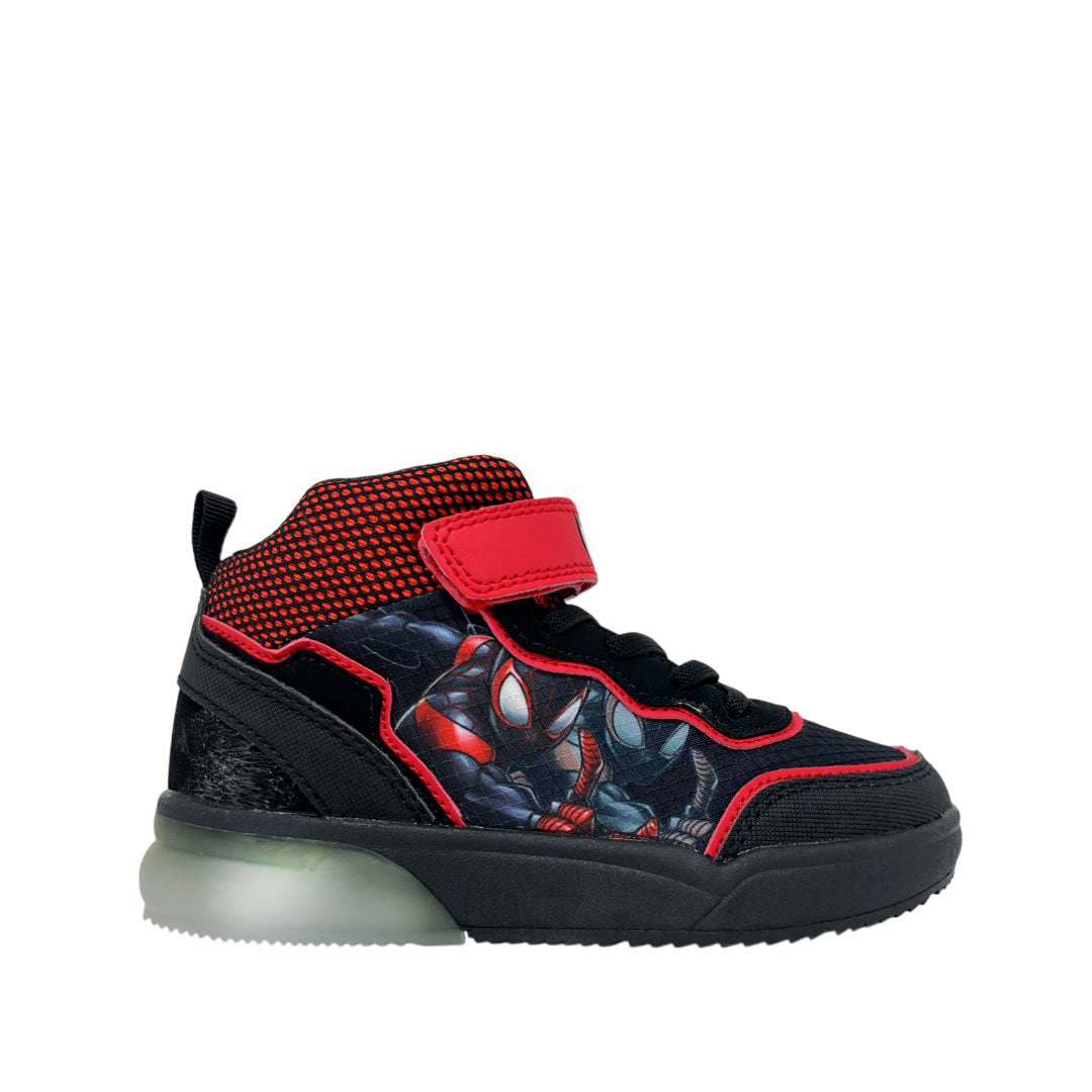 Sneakers tipo botín Spider para niño color negro