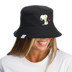 Gorro Snoopy para mujer color negro