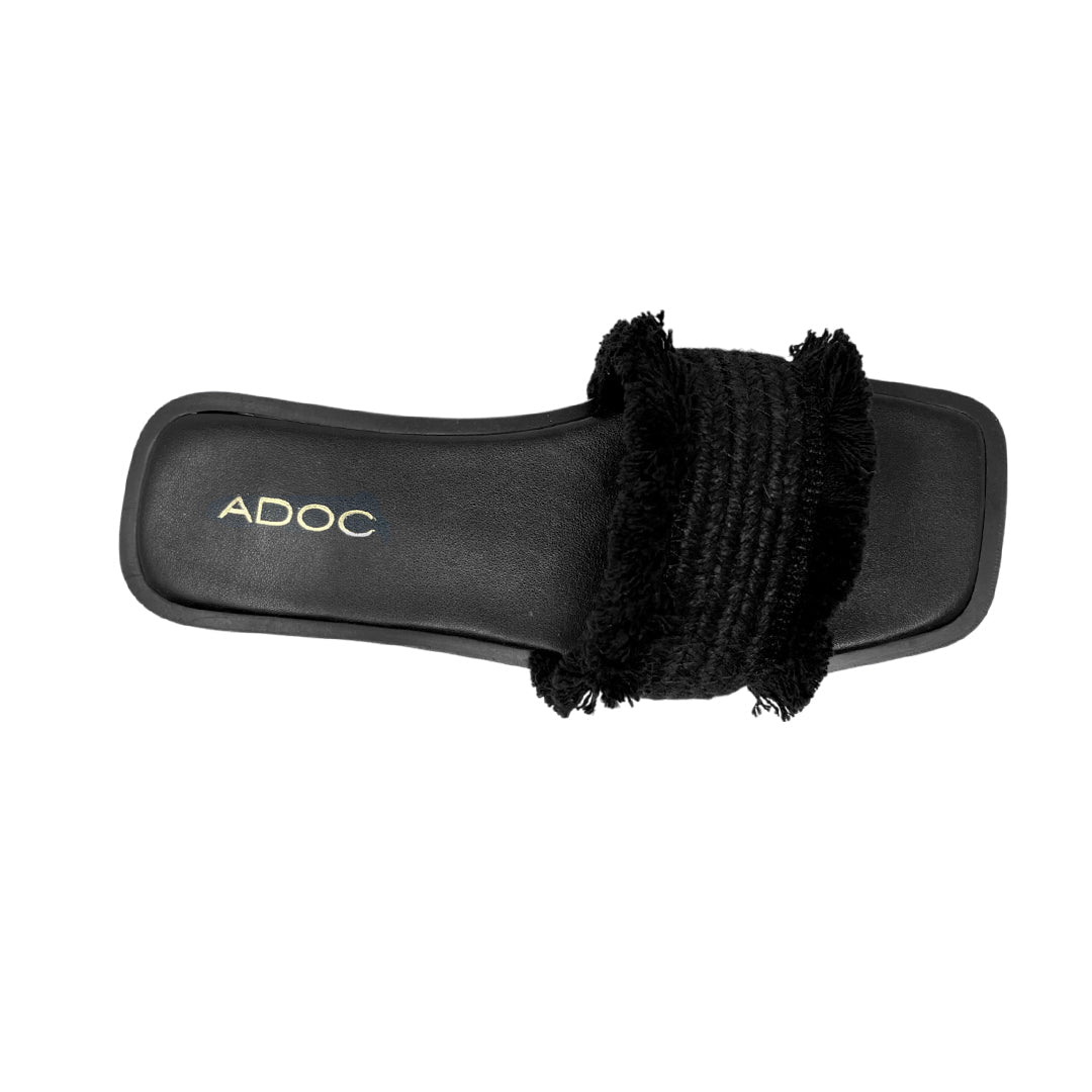 Sandalias flats Macarena para mujer color negro