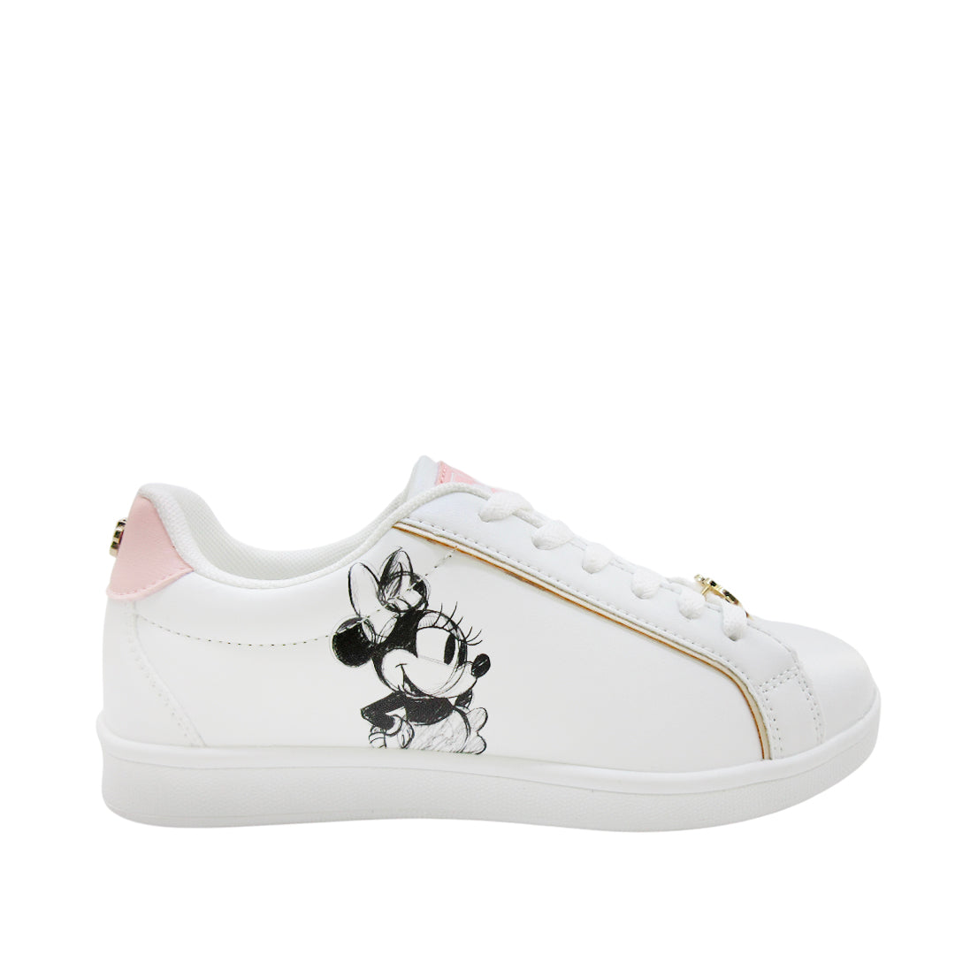 Sneakers Minnie para mujer color blanco