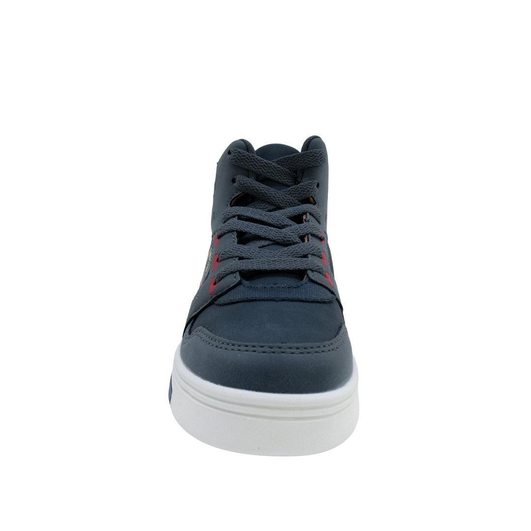 Sneakers tipo botín Ironman para niño color navy