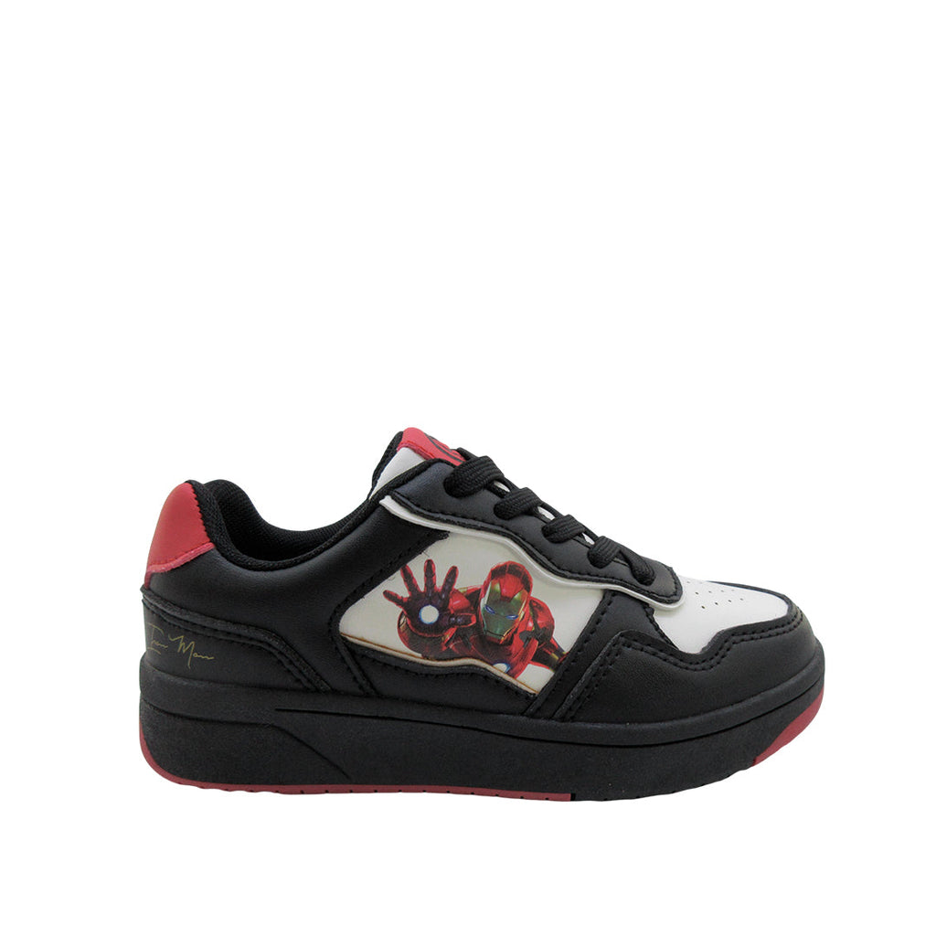 Sneakers Ironman para niño color negro