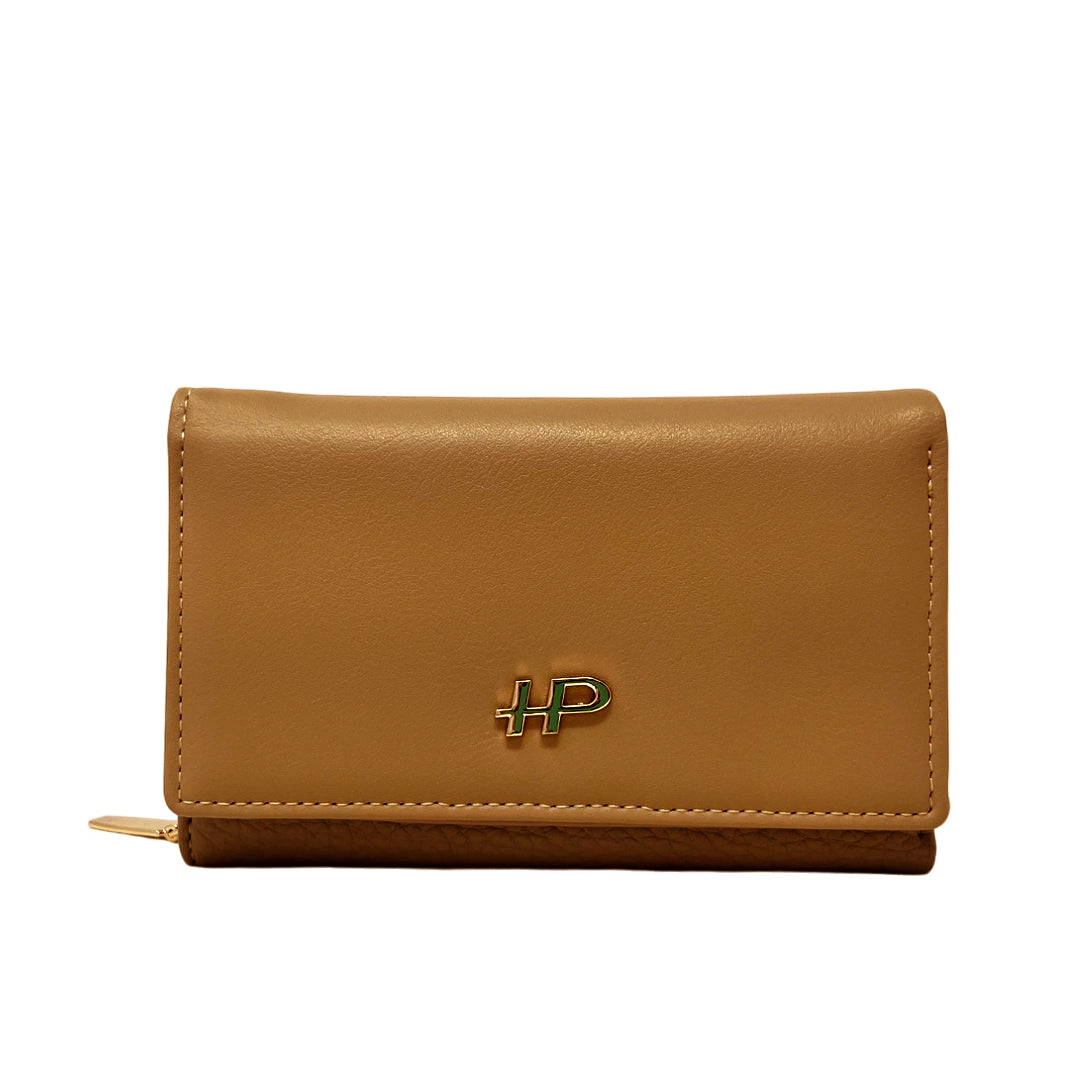 Billetera Any para mujer color tan