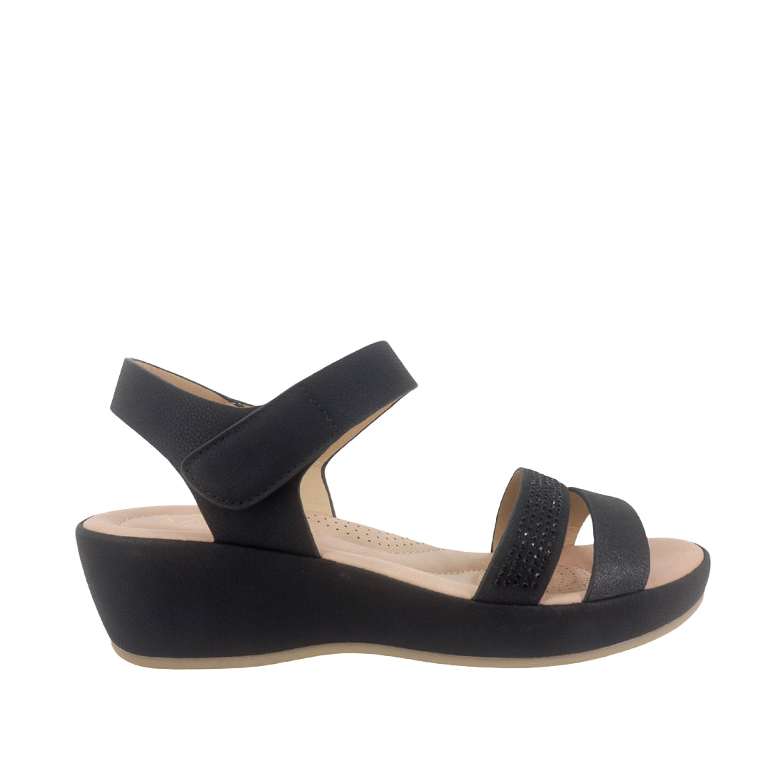 Sandalias Heydy para mujer color negro