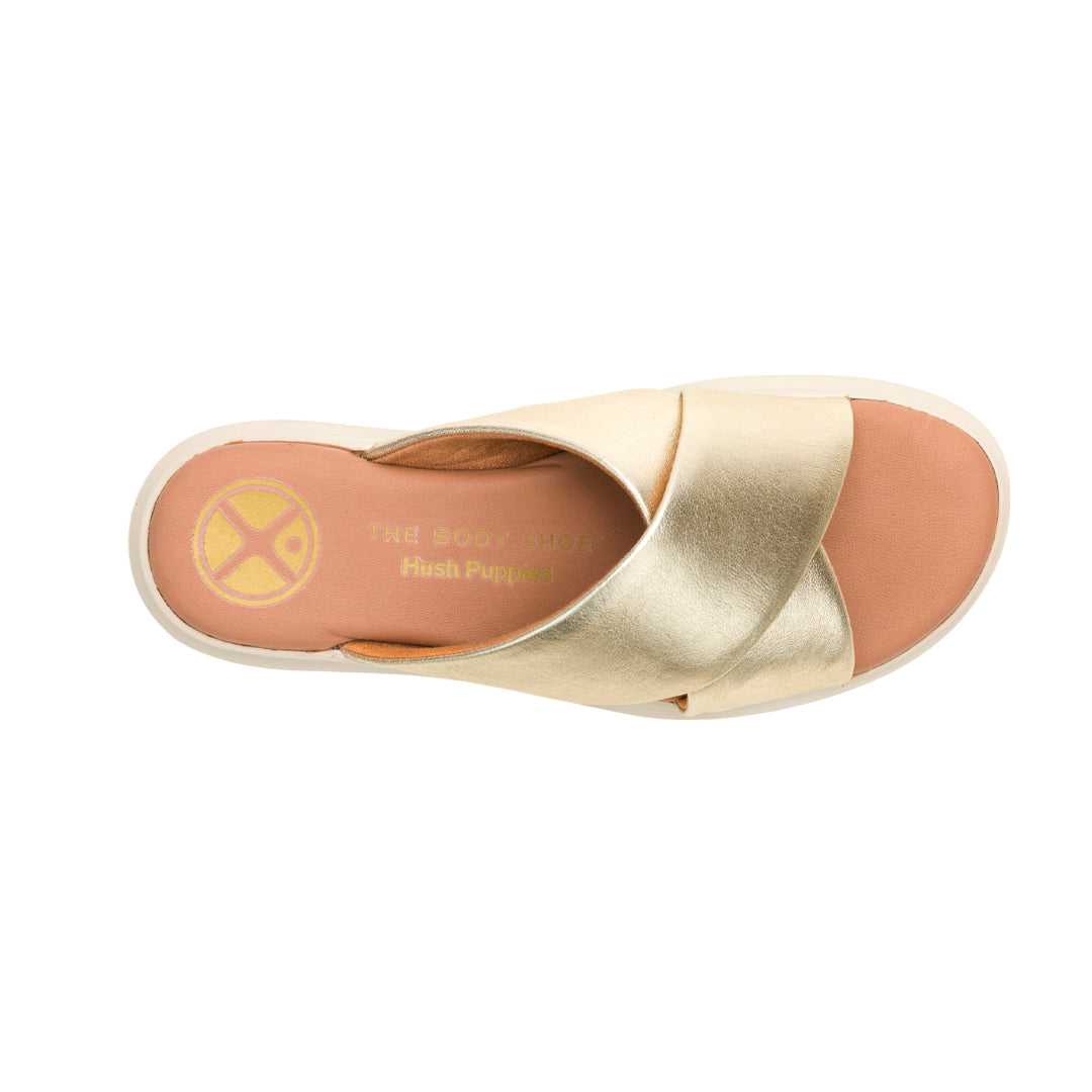 Sandalias Uplift X para mujer color dorado
