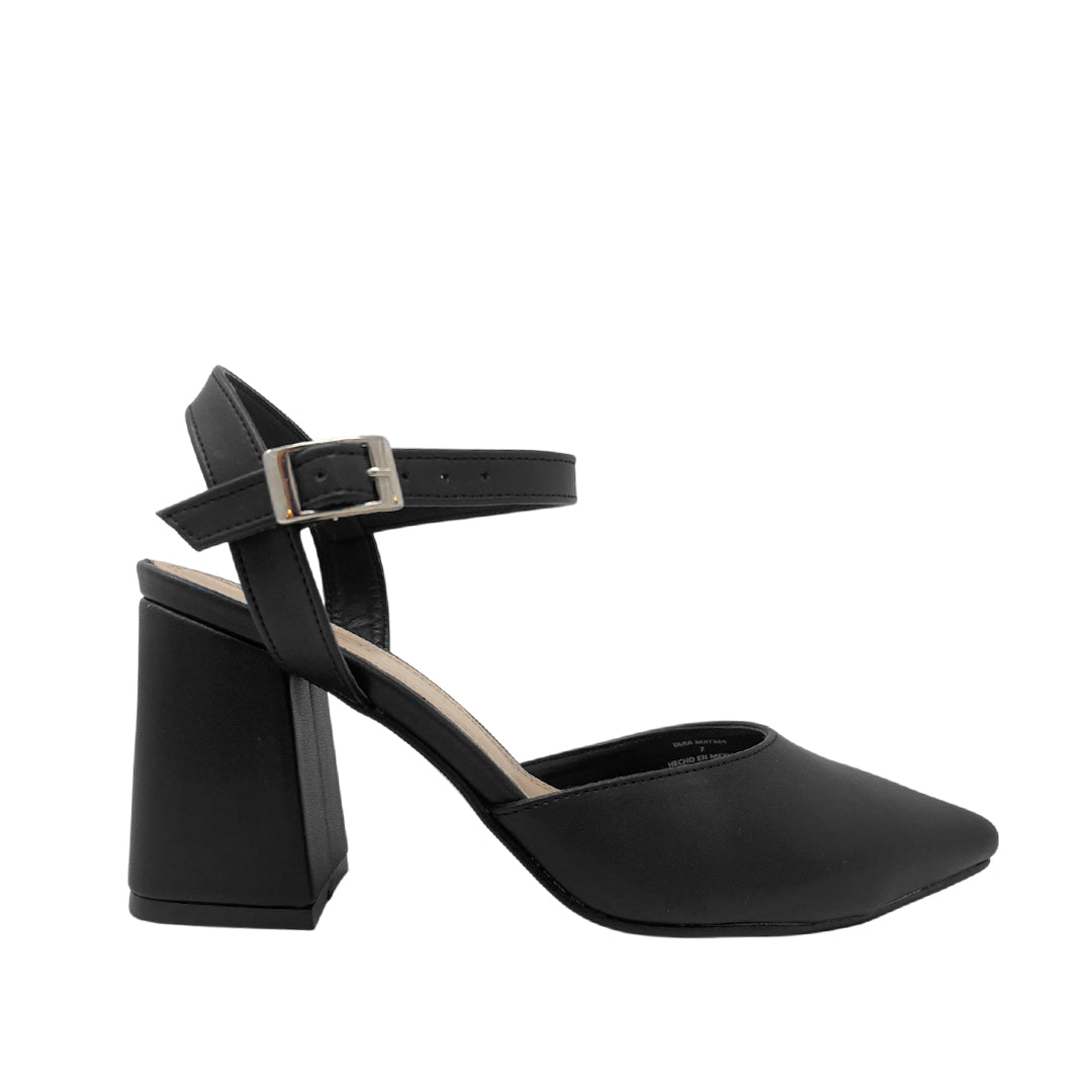 Tacones Chunky Tara para mujer color negro