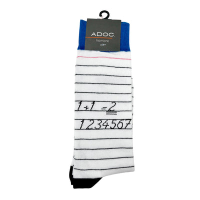 Calcetines Cuaderno color blanco