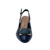 Tacones slingback de tacón grueso Belen para mujer color marino