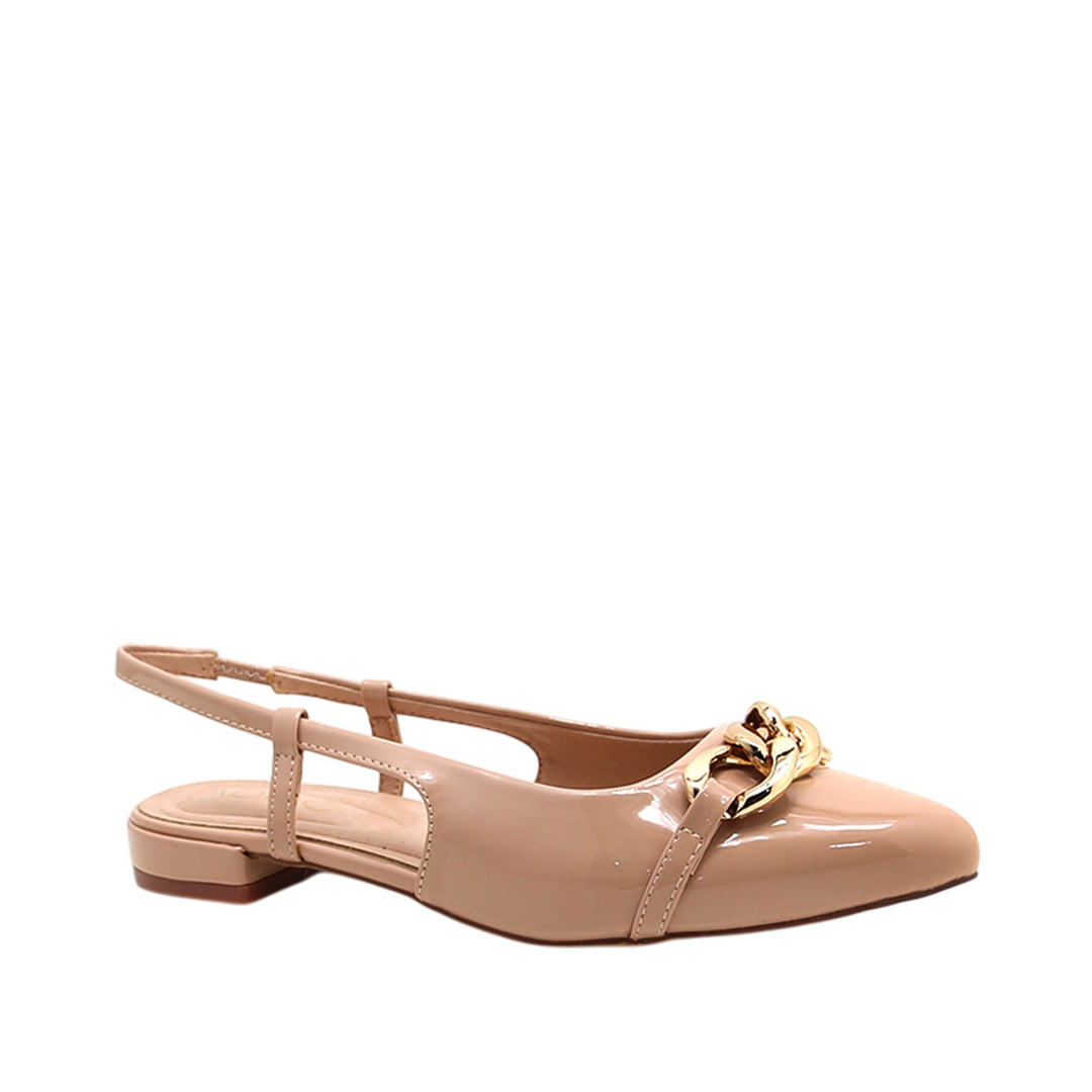 Ballerinas slingback Camille para mujer color nude