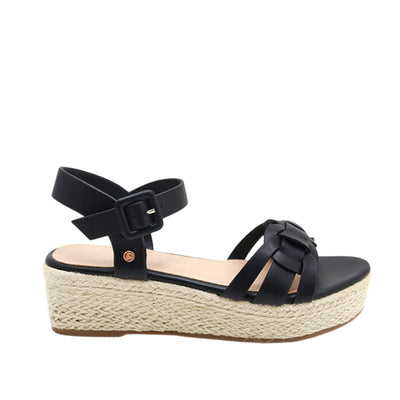 Sandalias de plataforma Devika para mujer color negro