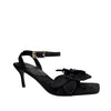 Sandalias de tacón Fiore para mujer color negro