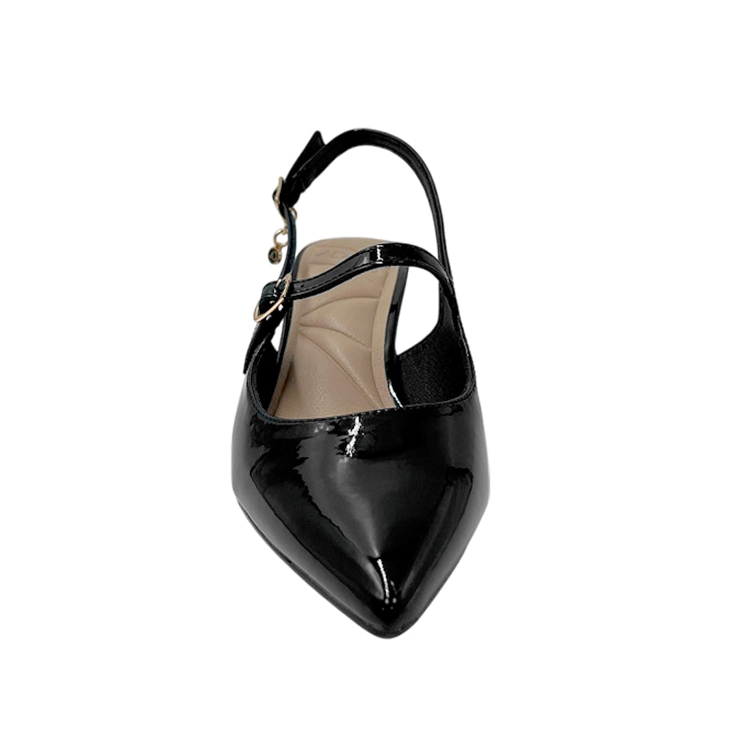 Tacones slingback Bell para mujer color negro