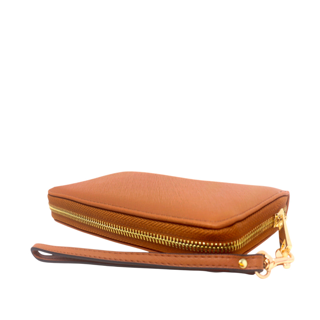 Billetera Alexa para mujer color tan