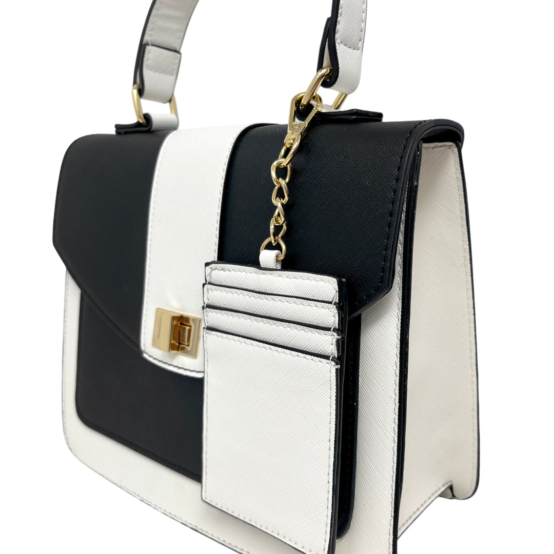 Cartera satchel Frankie para mujer color negro
