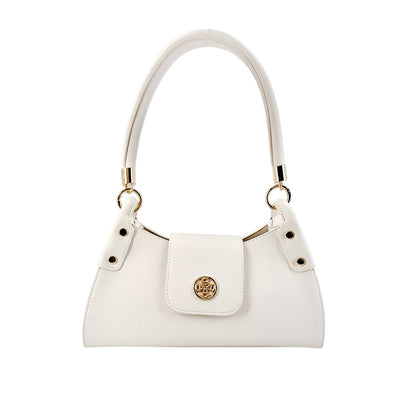 Cartera satchel Ginger para mujer color hueso