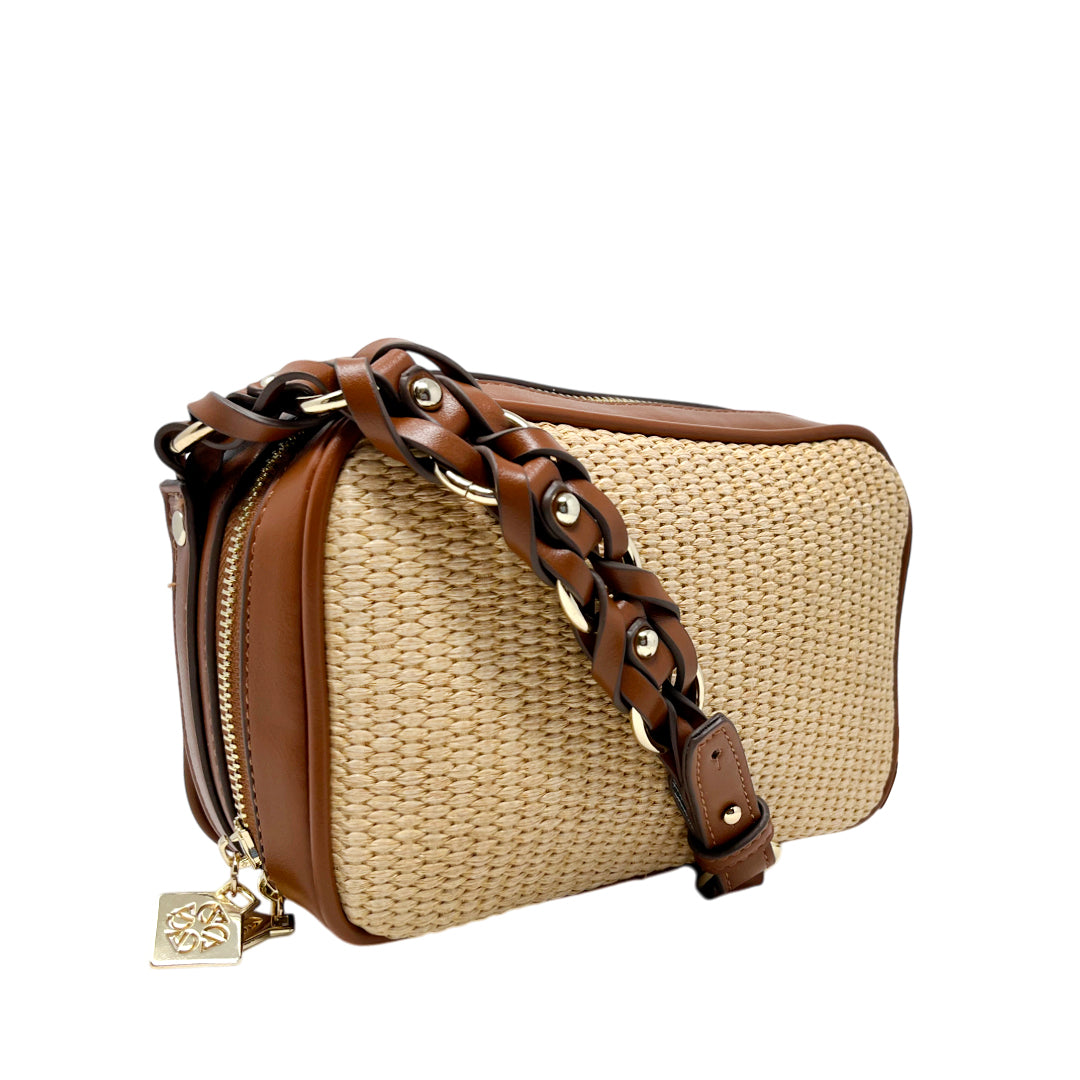 Cartera crossbody Ginit para mujer color tan