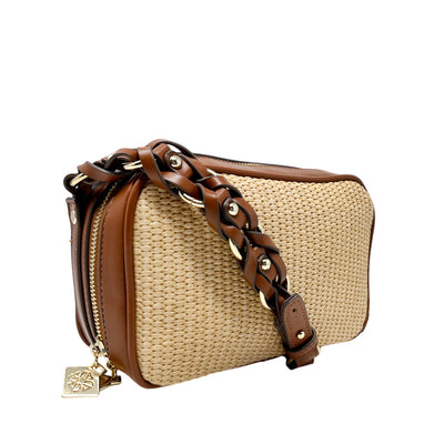 Cartera crossbody Ginit para mujer color tan