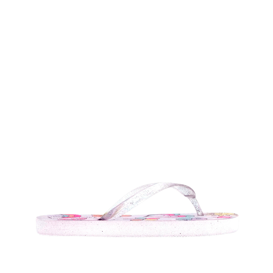 Sandalias flats Carla para niña color blanco