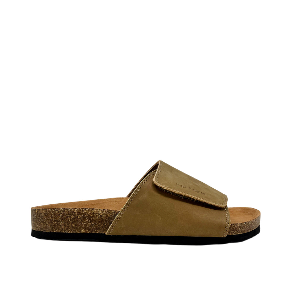 Sandalias slip on Caspian para hombre color café