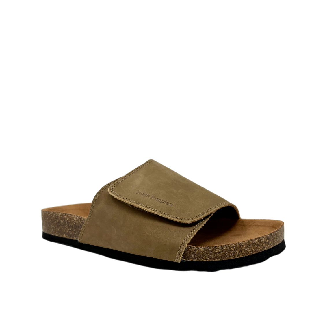 Sandalias slip on Caspian para hombre color café