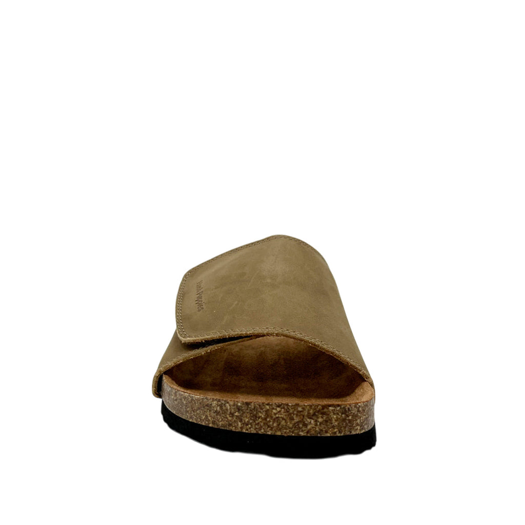 Sandalias slip on Caspian para hombre color café