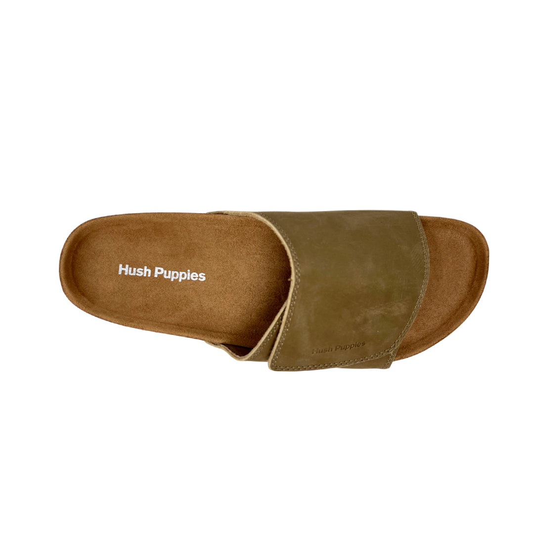 Sandalias slip on Caspian para hombre color café