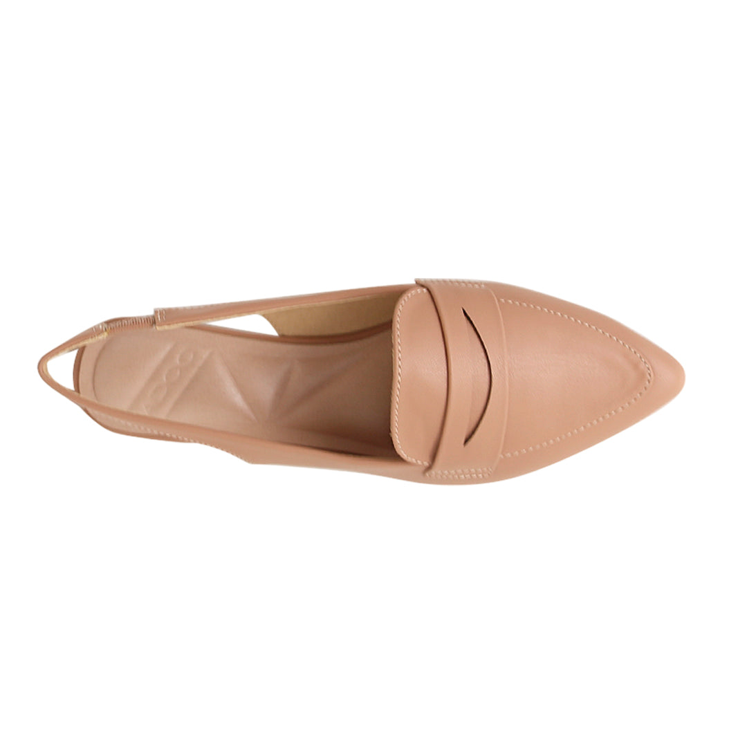 Ballerinas slingback Casandraa para mujer color nude