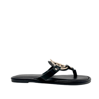 Sandalias slip on Ellinor para mujer color negro