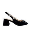 Tacones slingback Annie para mujer color negro