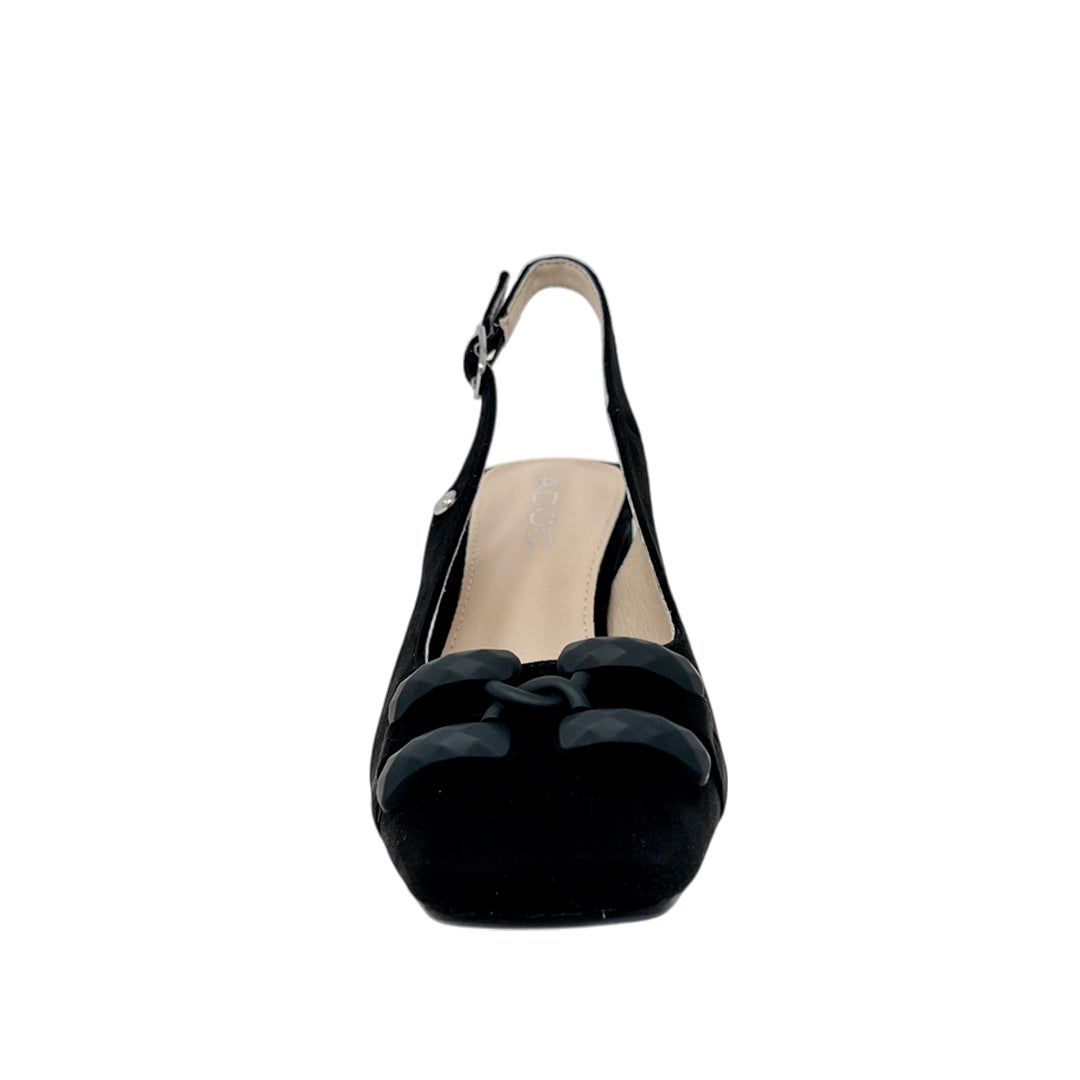 Tacones slingback Annie para mujer color negro