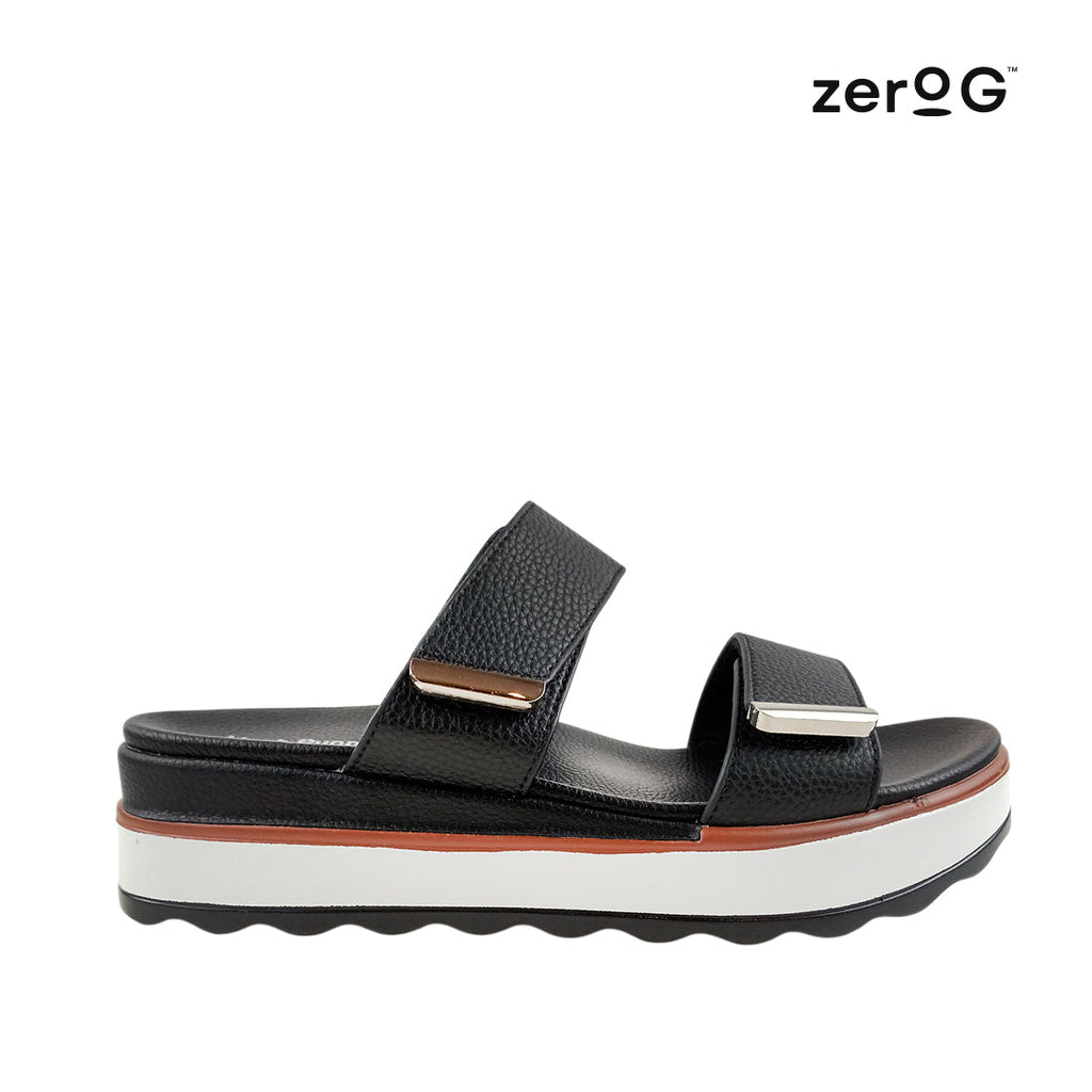Sandalias flats Gillian para mujer color negro