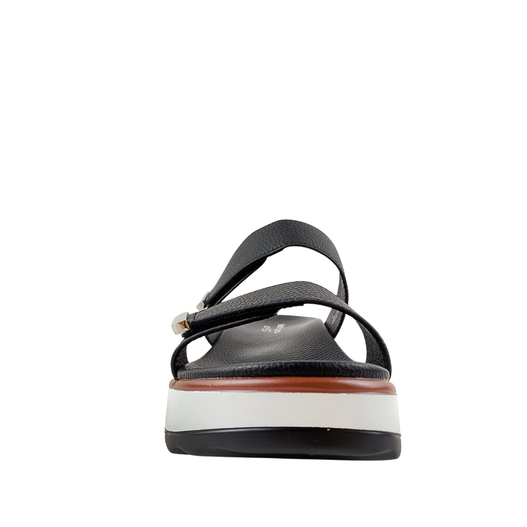 Sandalias flats Gillian para mujer color negro