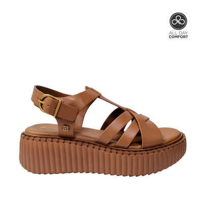 Sandalias Cellia para mujer color tan
