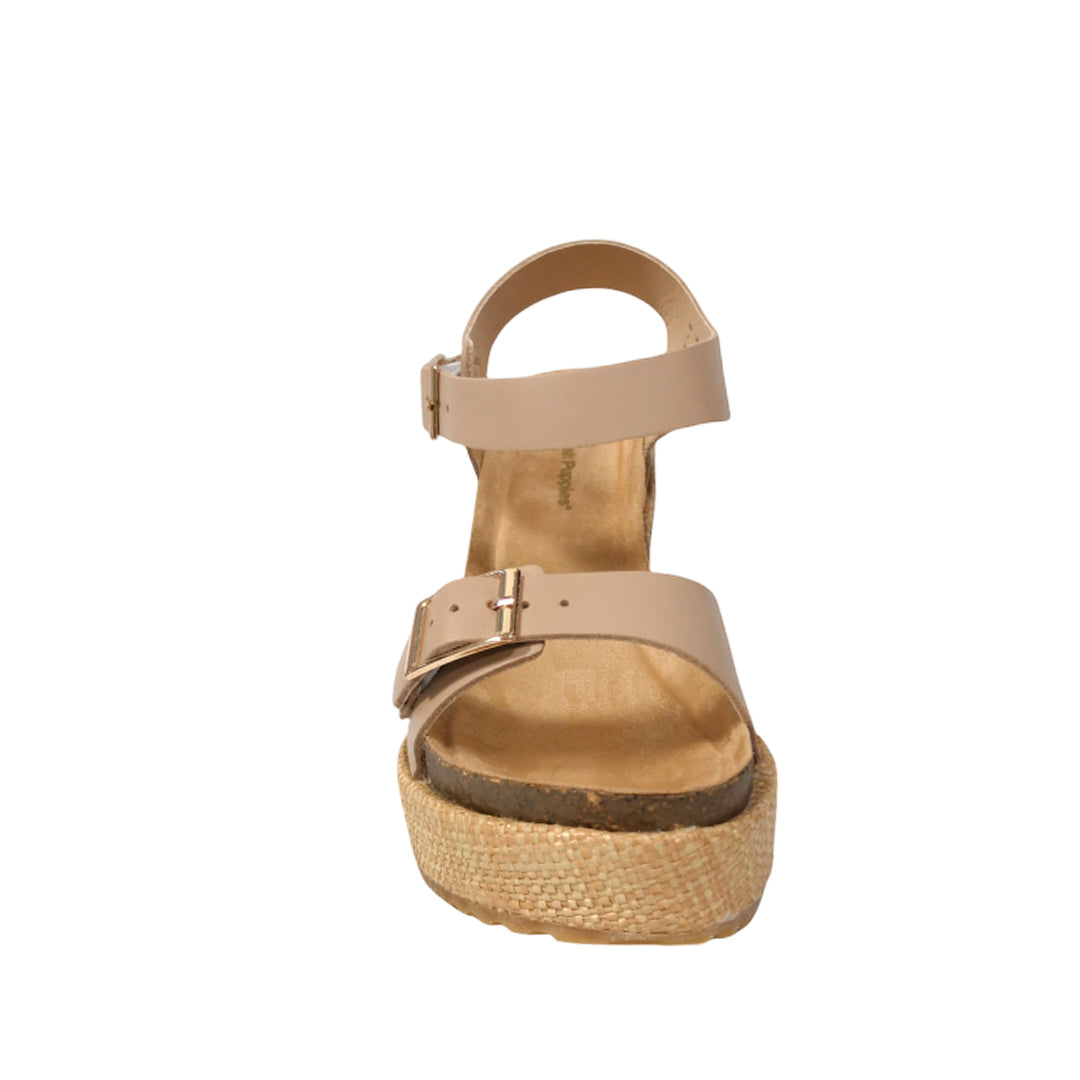 Sandalias de plataforma Carmina para mujer color blush