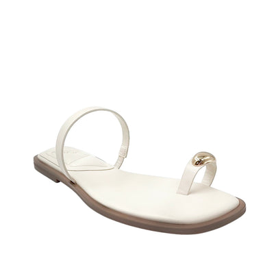 Sandalias slip on Elvira para mujer color hueso