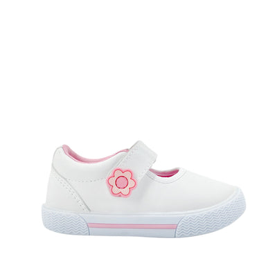 Canvas Fleur para infante color blanco