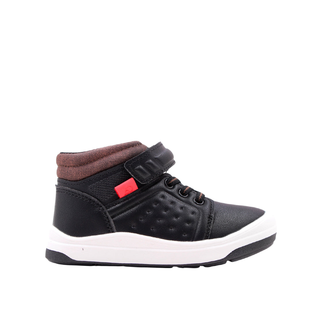 Sneakers tipo botín Barry para infante color negro