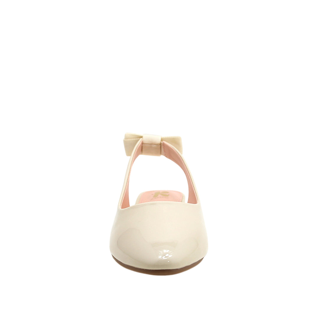 Ballerinas slingback Bethany para niña color blanco hueso