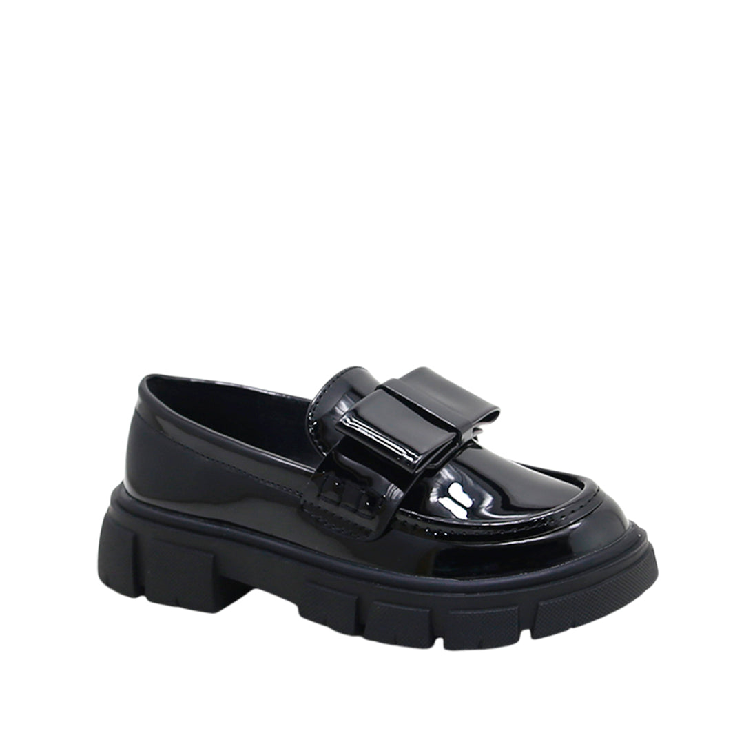 Mocasines Cassie para niña color negro