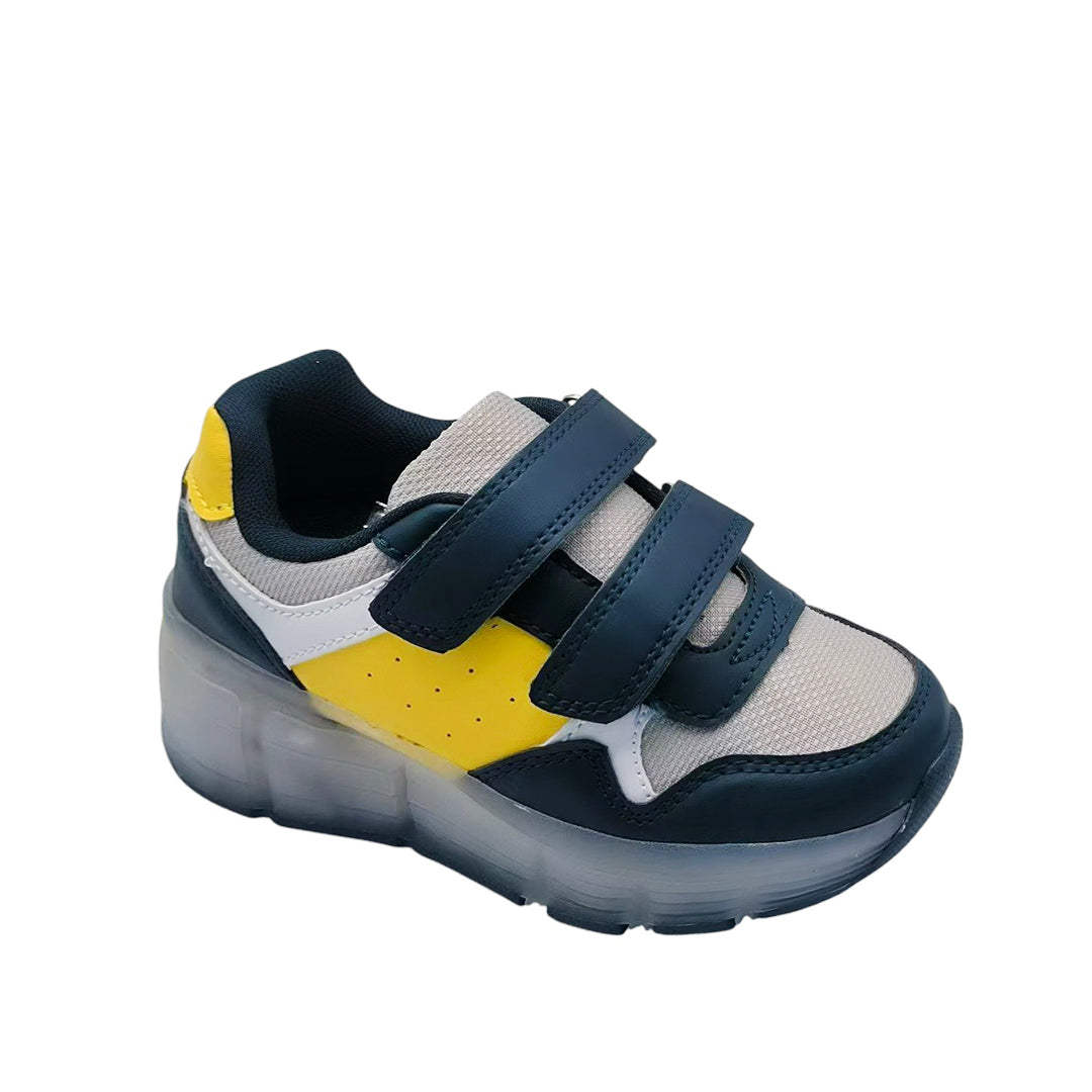 Sneakers con rodos Corky para niño color marino