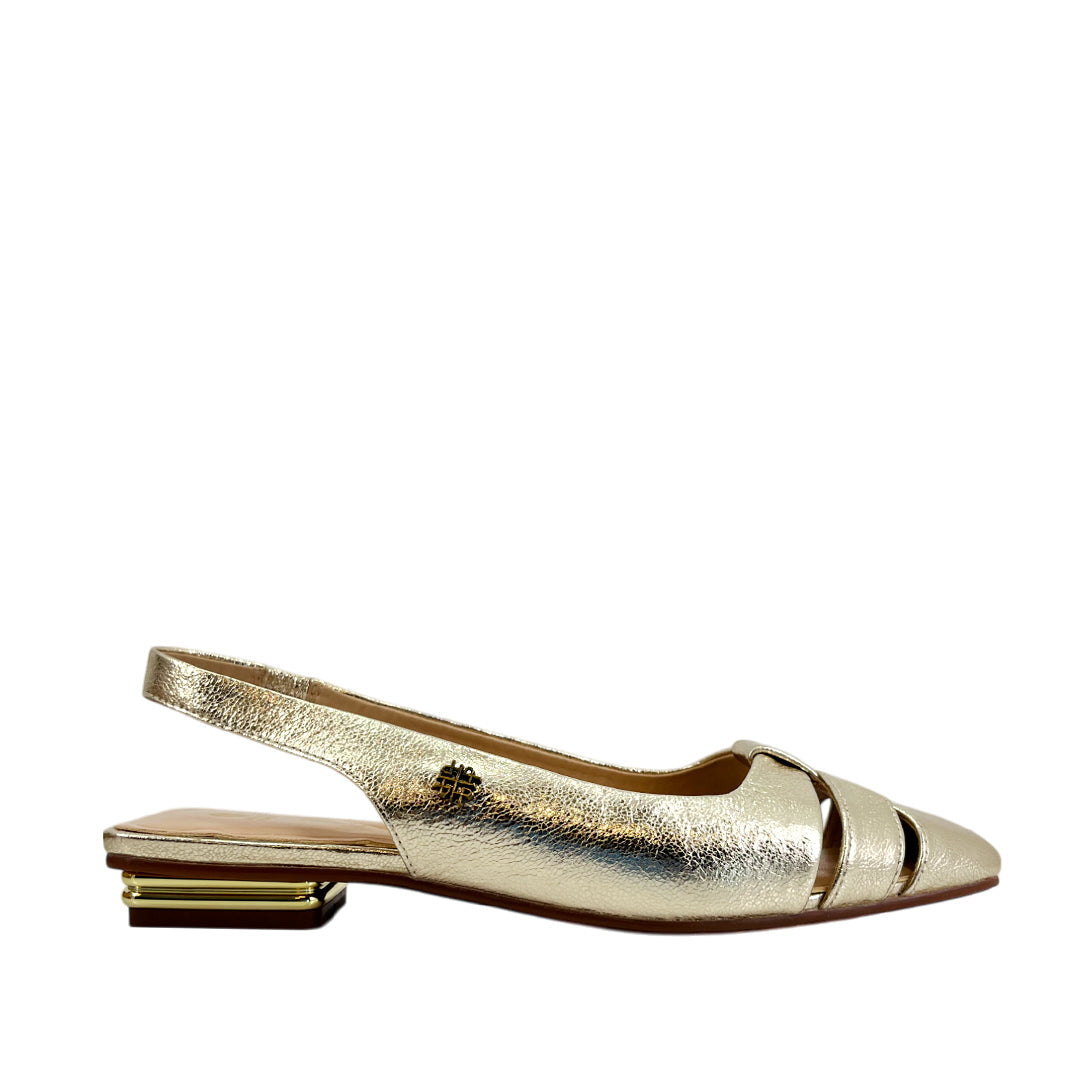 Ballerinas slingback Argelia para mujer color dorado