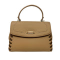 Cartera satchel Aisla para mujer color camel