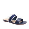 Sandalias flats Edianna para mujer color marino