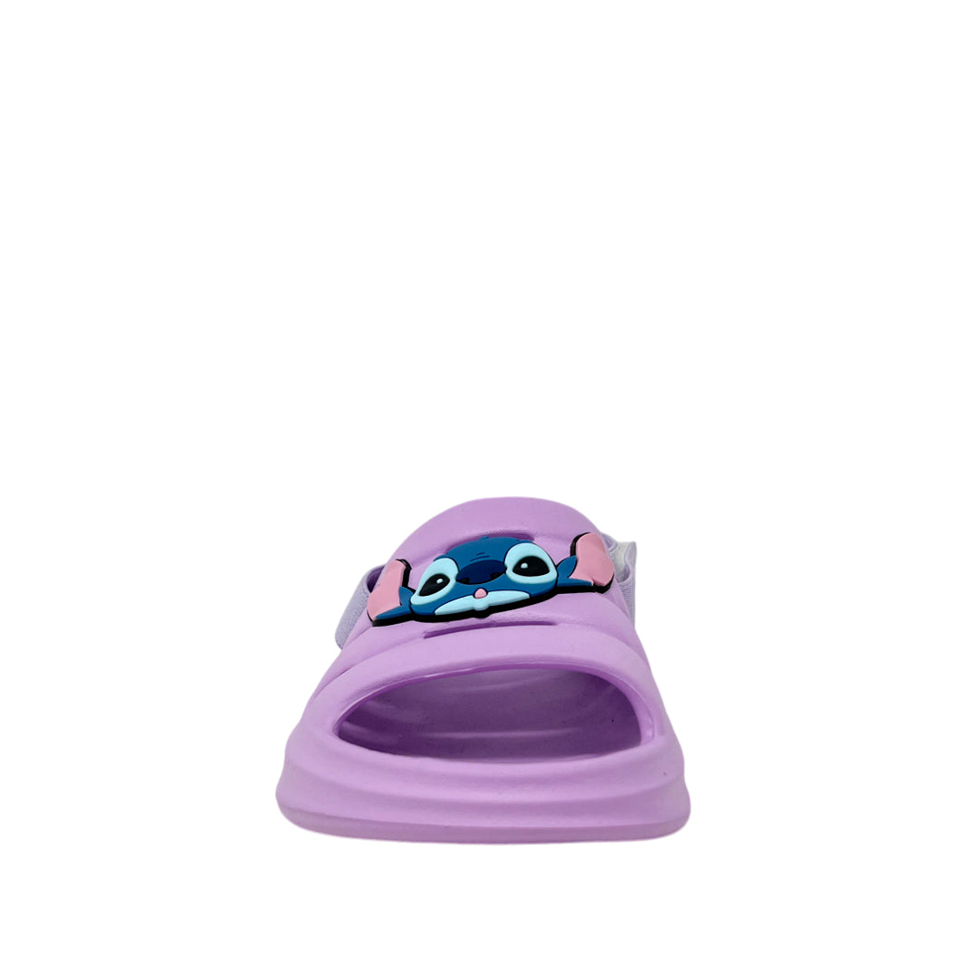 Sandalias Stitch para niña color morado