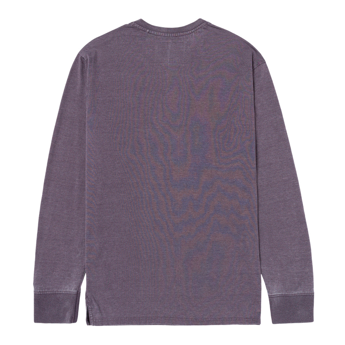 Camisa Polo Burnout Henley para hombre color morado
