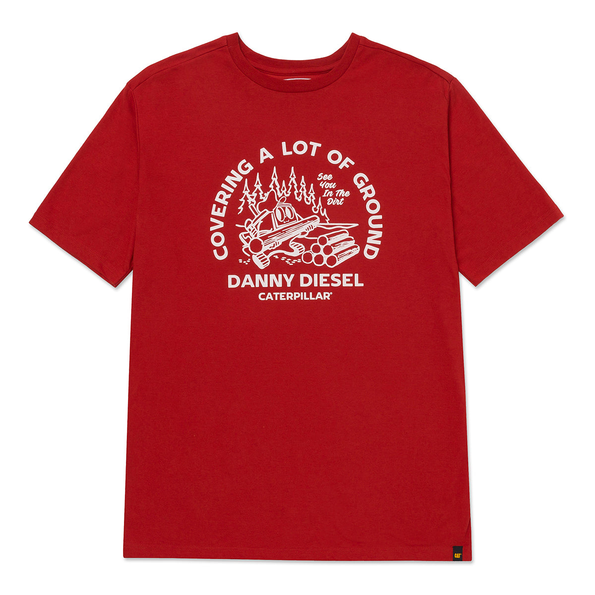 Camiseta Danny Diesel para hombre color rojo