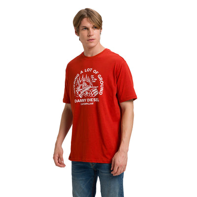 Camiseta Danny Diesel para hombre color rojo